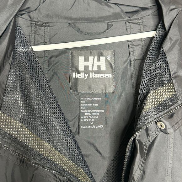 Helly Hansen Packable Hooded Windbreaker Jacket Black XL - Picture 7 of 7